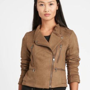 Banana Republic Tan Suede Jacket - XS